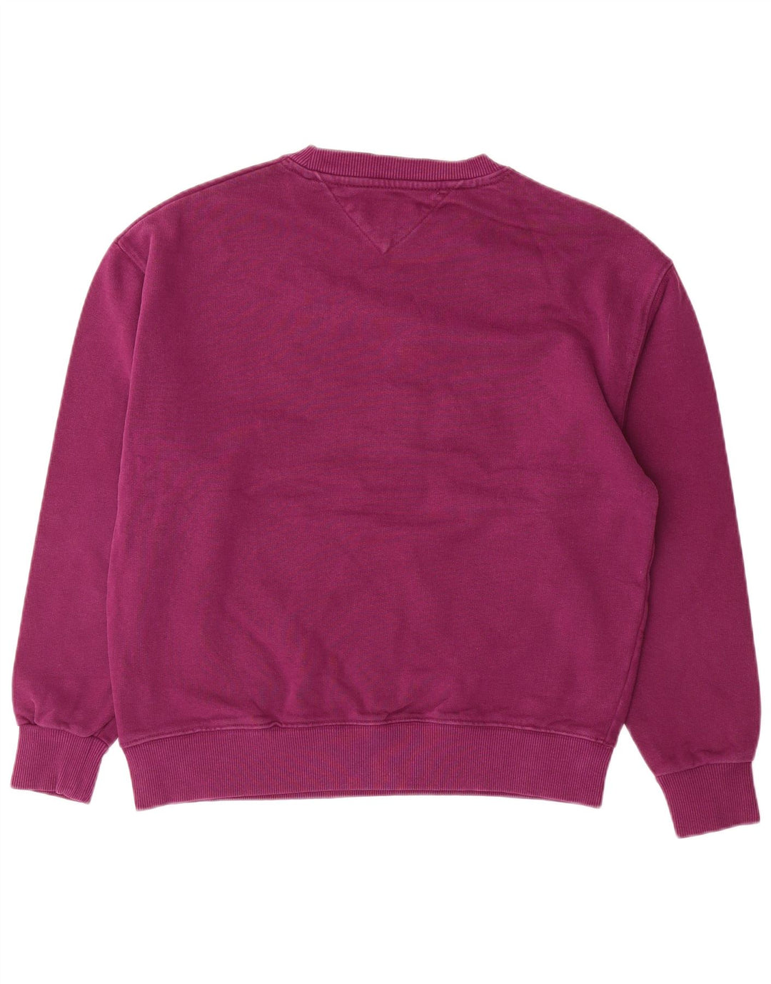 Tommy Hilfiger Felpa grafica da uomo Maglione piccolo cotone viola