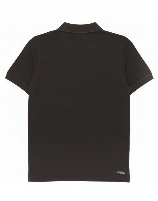 Polo Adidas Clima 365 da uomo piccola in cotone nero