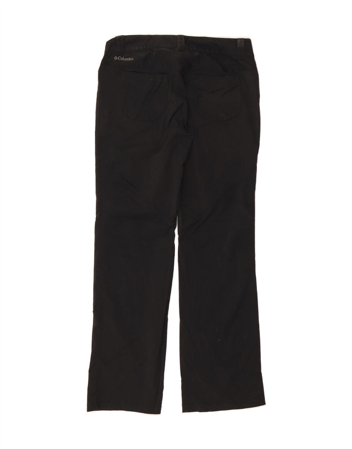 COLUMBIA Womens Long Bootcut Hiking Trousers US 8 Medium W30 L31 Black Vintage Columbia and Second-Hand Columbia from Messina Hembry 