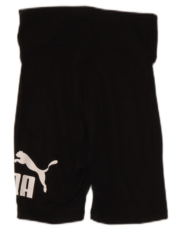 Pantaloncini sportivi grafici da donna Puma UK 0 2XS cotone nero