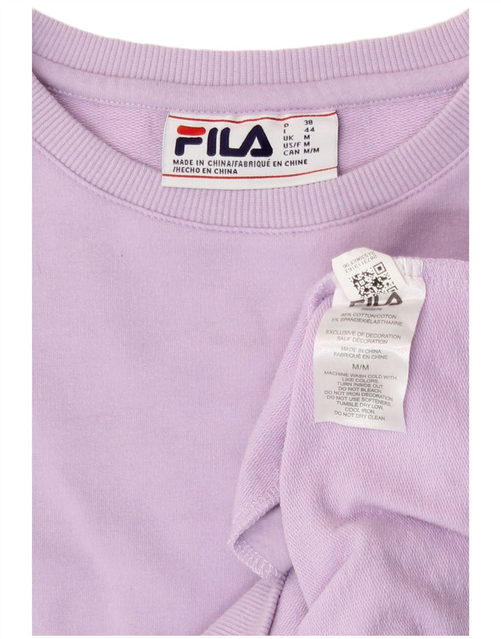 Felpa da donna Fila Jumper UK 14 cotone viola medio