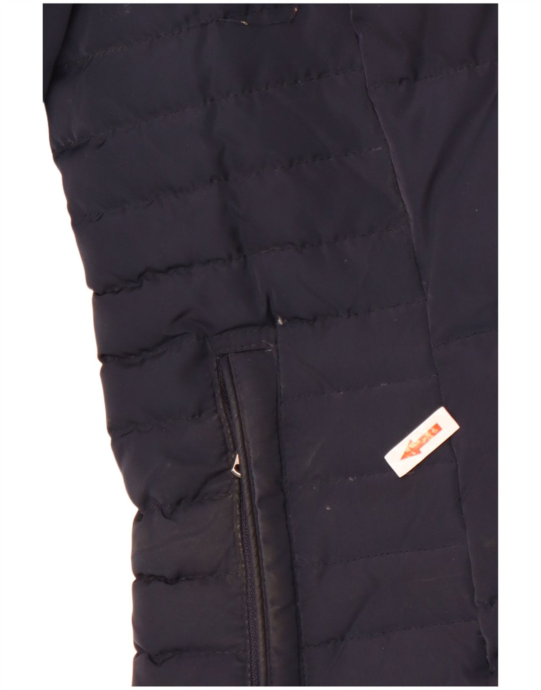 Crew Clothing Giacca imbottita con cappuccio da donna UK 16 Large in poliestere blu navy