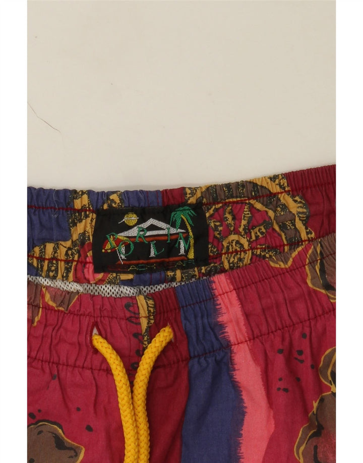 VINTAGE Mens Swimming Shorts Medium  Multicoloured Floral