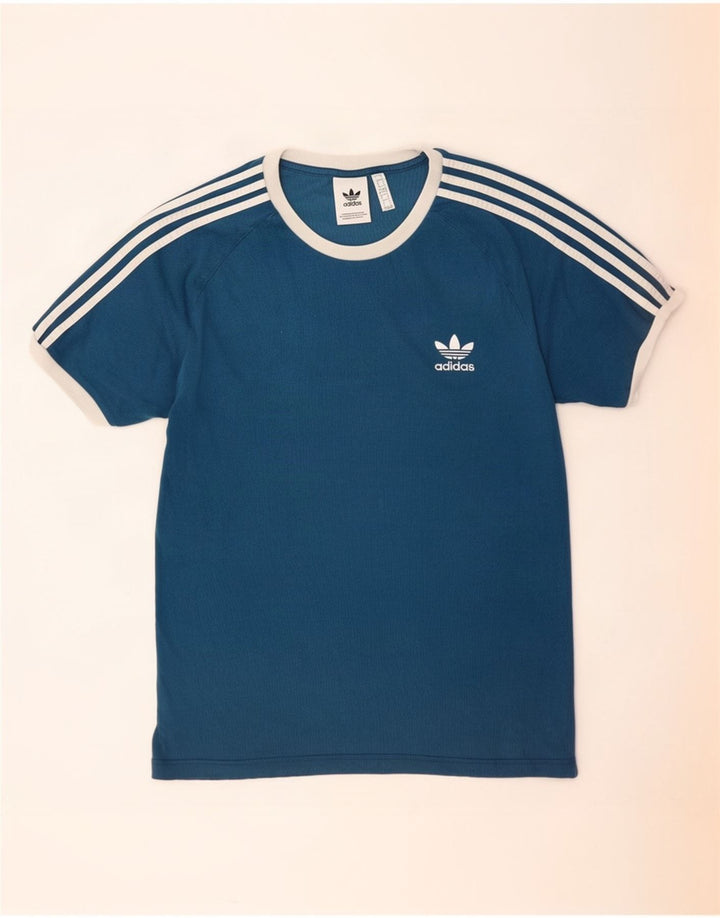 Maglietta Adidas da uomo Top Large in cotone blu