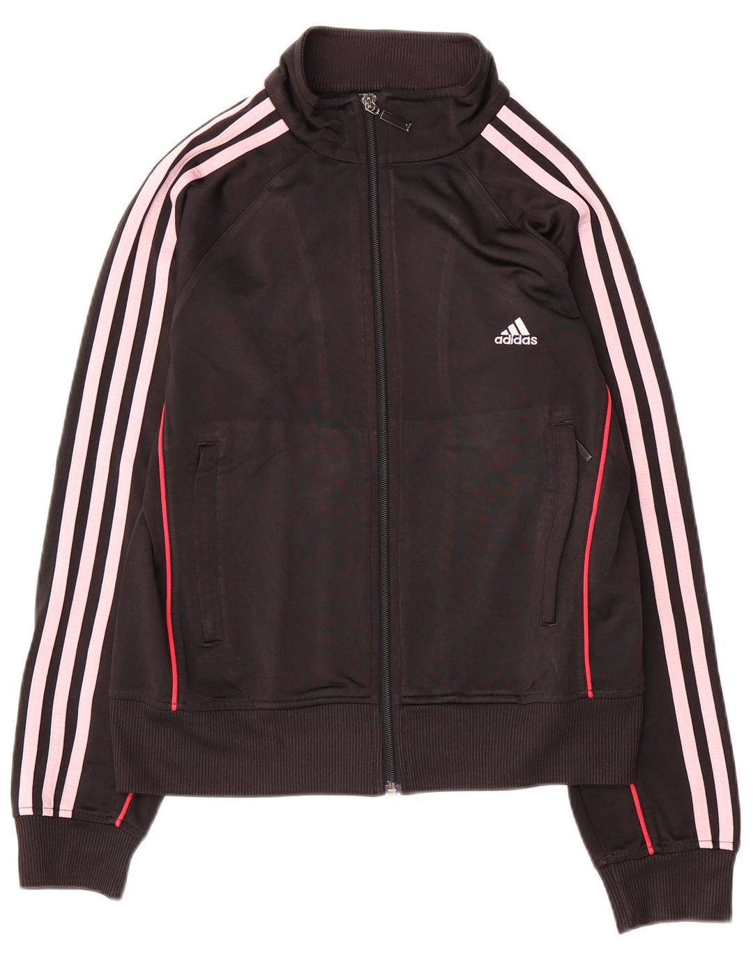 Giacca da tuta da donna Adidas UK 12 Medium Nero Poliestere
