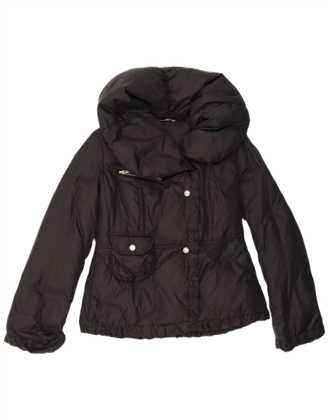 Giacca imbottita da donna Stefanel UK 12 nylon nero medio