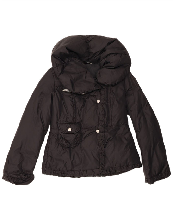 Giacca imbottita da donna Stefanel UK 12 nylon nero medio