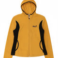 JACK WOLFSKIN Womens Fleece Jacket UK 14/16 Large Yellow Colourblock