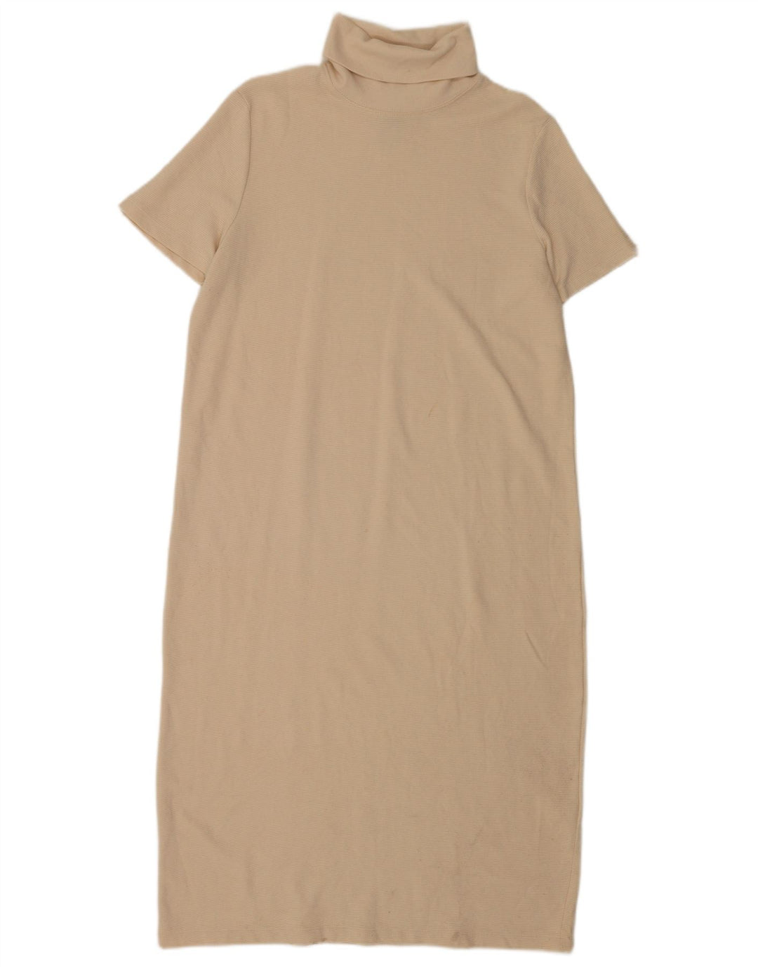 Vestito lungo da donna Zara UK 16 grande in cotone beige
