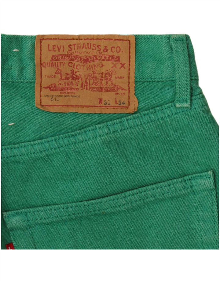 Jeans Levi's Uomo 510 Slim W30 L34 Verdi
