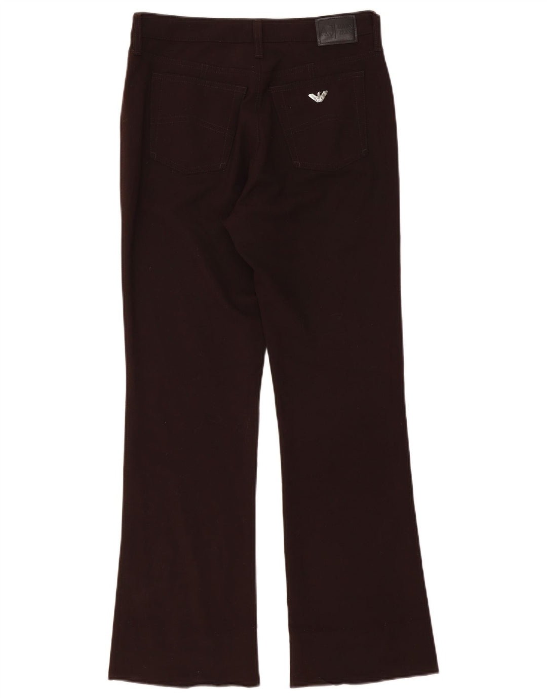 Pantaloni casual bootcut da donna ARMANI W28 L28 Marrone
