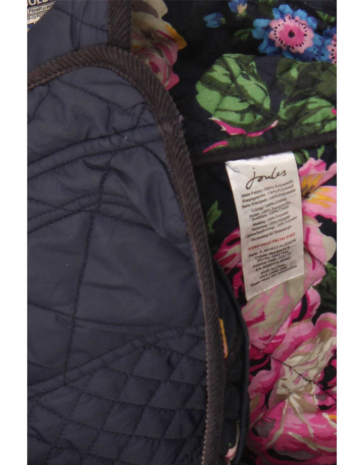 Giacca trapuntata da donna Joules UK 8 Small Blu Navy in poliammide