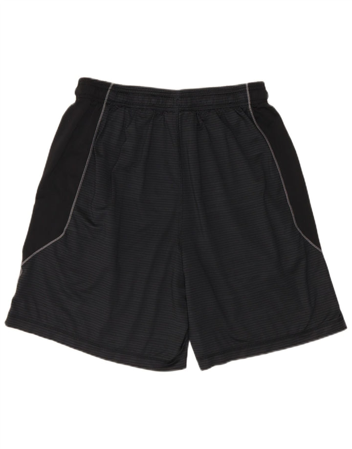 Pantaloncini sportivi grafici da uomo Under Armour medio gessato nero