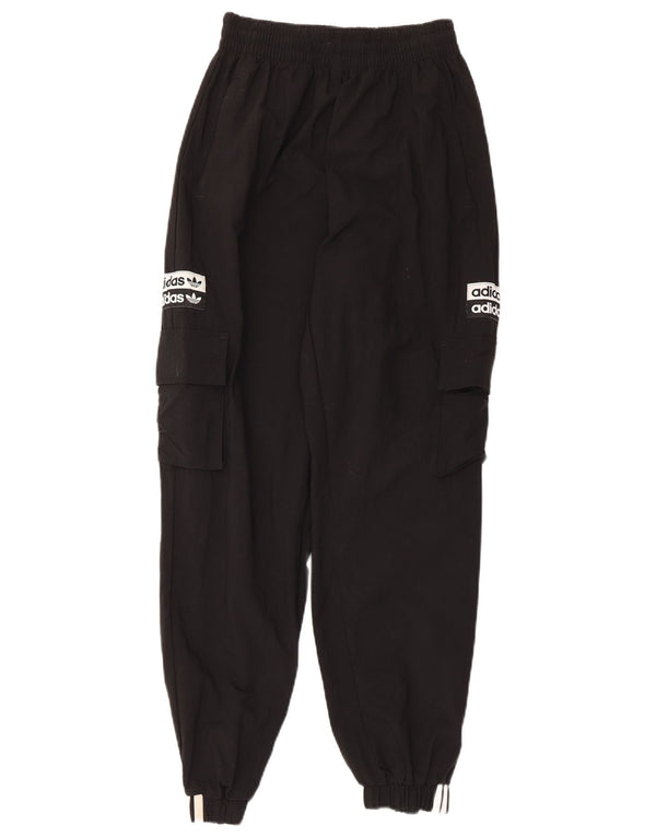 Adidas Pantaloni da tuta con grafica da donna Joggers UK 8 Small Nero