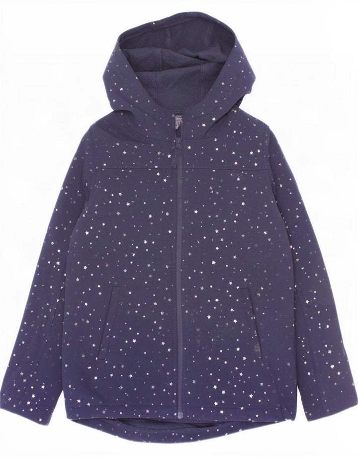 Giacca a vento per ragazze Mountain Warehouse 9-10 anni Blu navy maculato