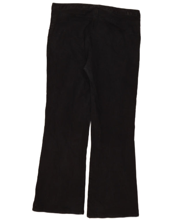 Jeans svasati a vita alta da donna Gap US 16 2XL W34 L31 cotone nero