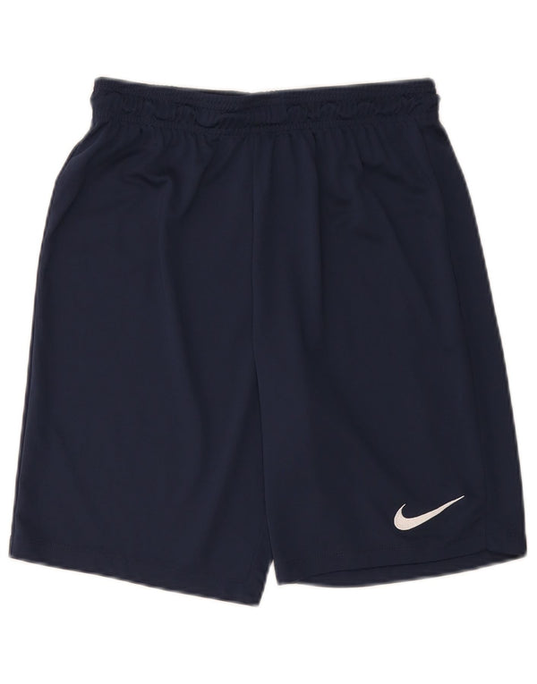 Pantaloncini sportivi Nike da uomo piccoli in poliestere blu navy