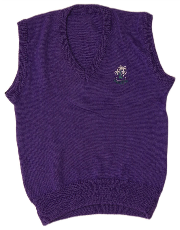 Canottiera vintage da uomo viola medio
