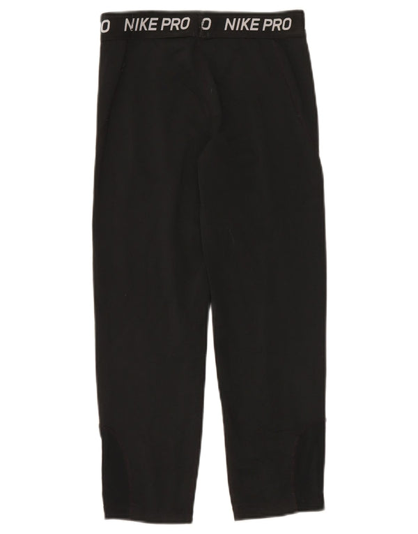 Leggings grafici da donna Nike UK 4 XS poliestere nero