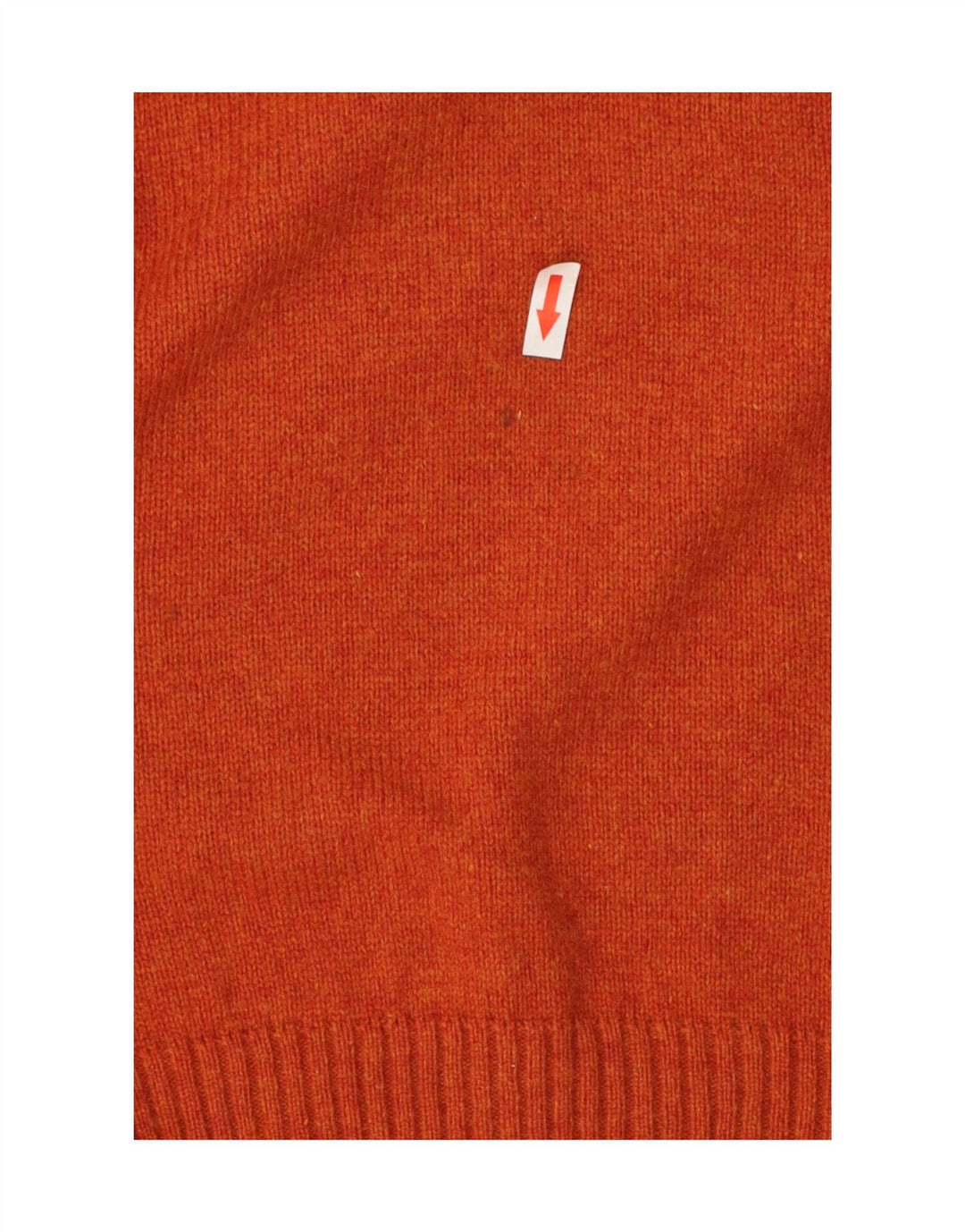 Maglione Bugatti da uomo con scollo a V XL arancione in lana d'agnello