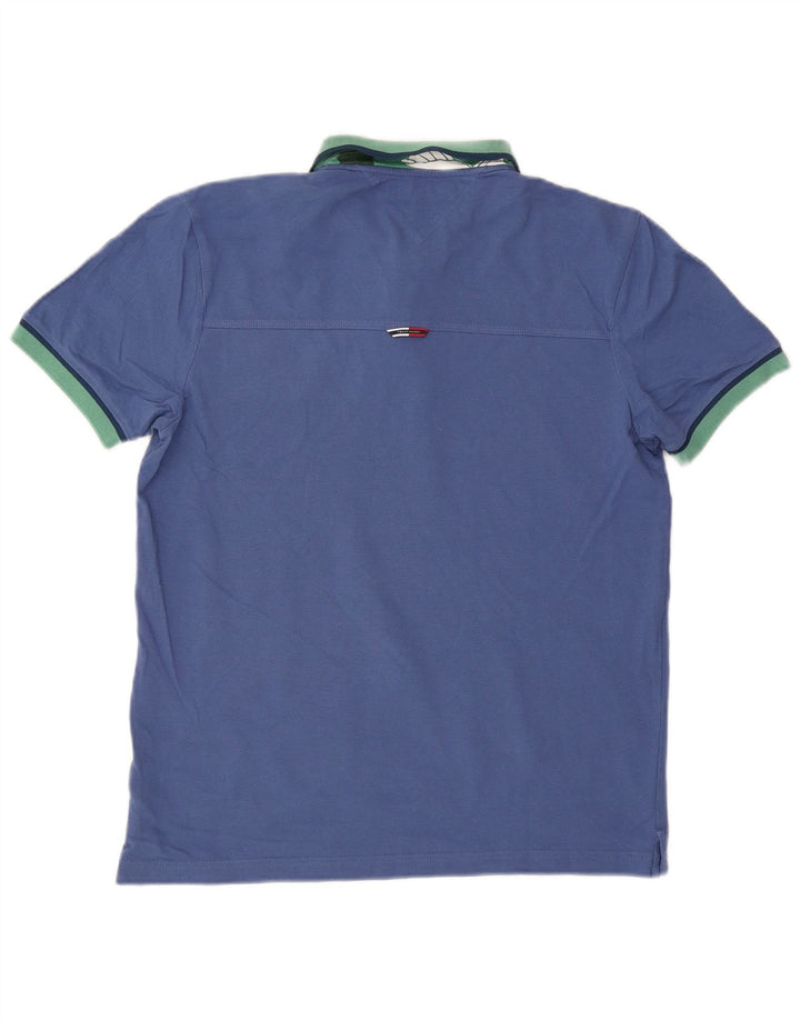 TOMMY HILFIGER Polo da uomo vestibilità regolare in cotone blu medio