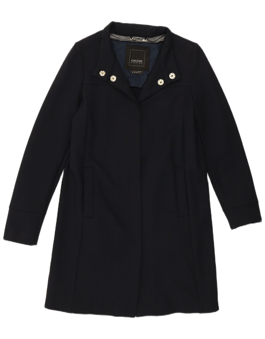 Soprabito Geox da donna Respira UK 8 Small in cotone blu navy