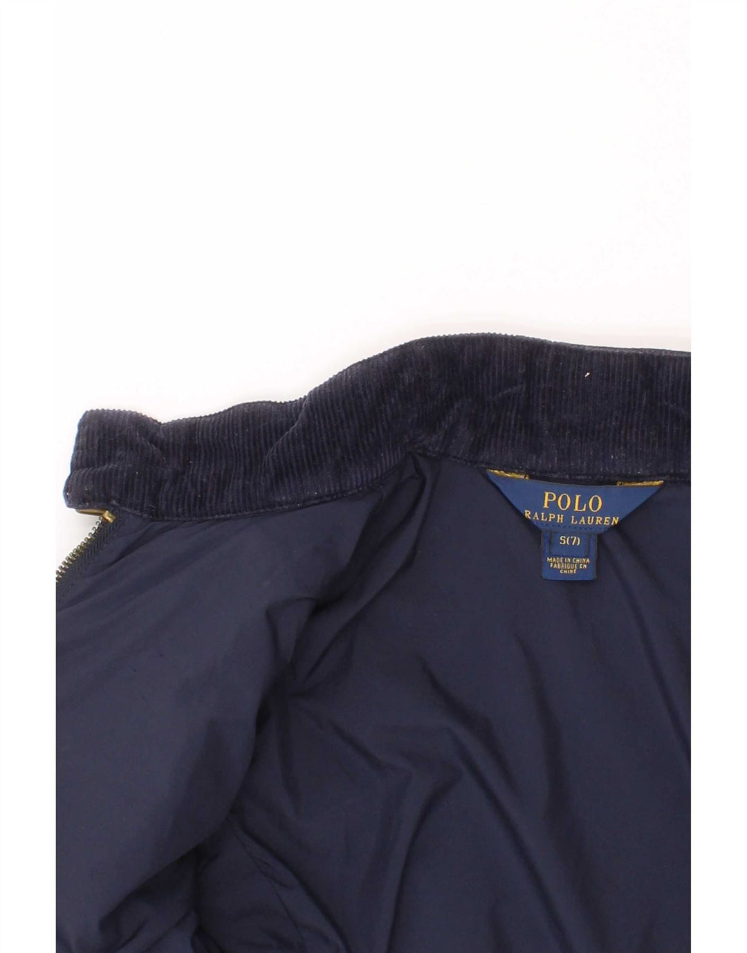 Giacca trapuntata per ragazze Polo Ralph Lauren 6-7 anni piccola in poliestere blu navy