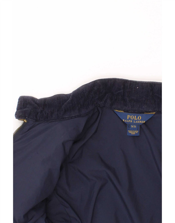 Giacca trapuntata per ragazze Polo Ralph Lauren 6-7 anni piccola in poliestere blu navy