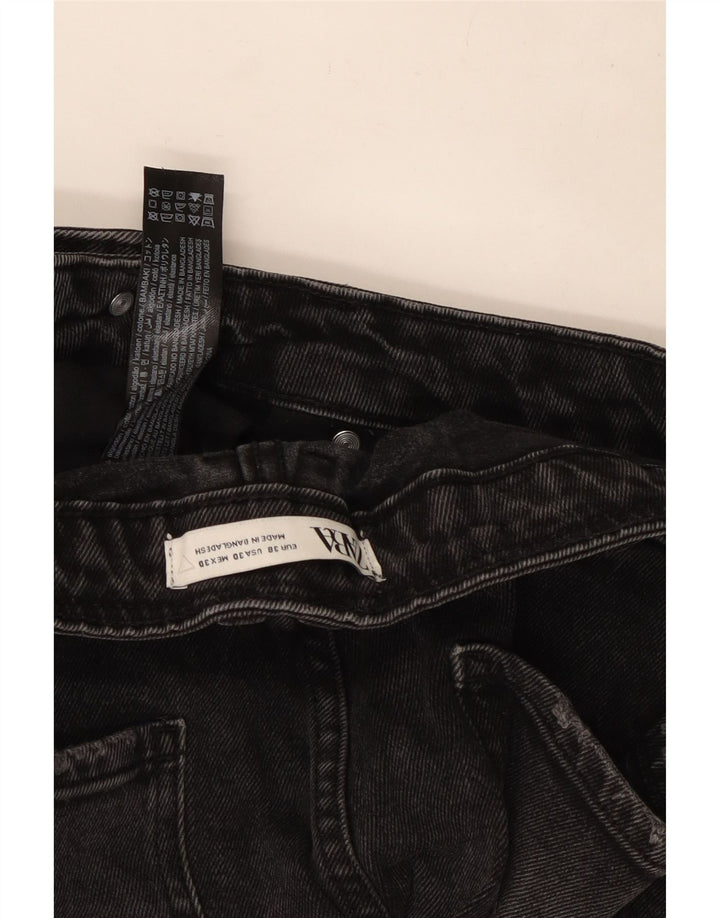 Pantaloncini di jeans da uomo Zara EU 38 piccoli W30 cotone nero