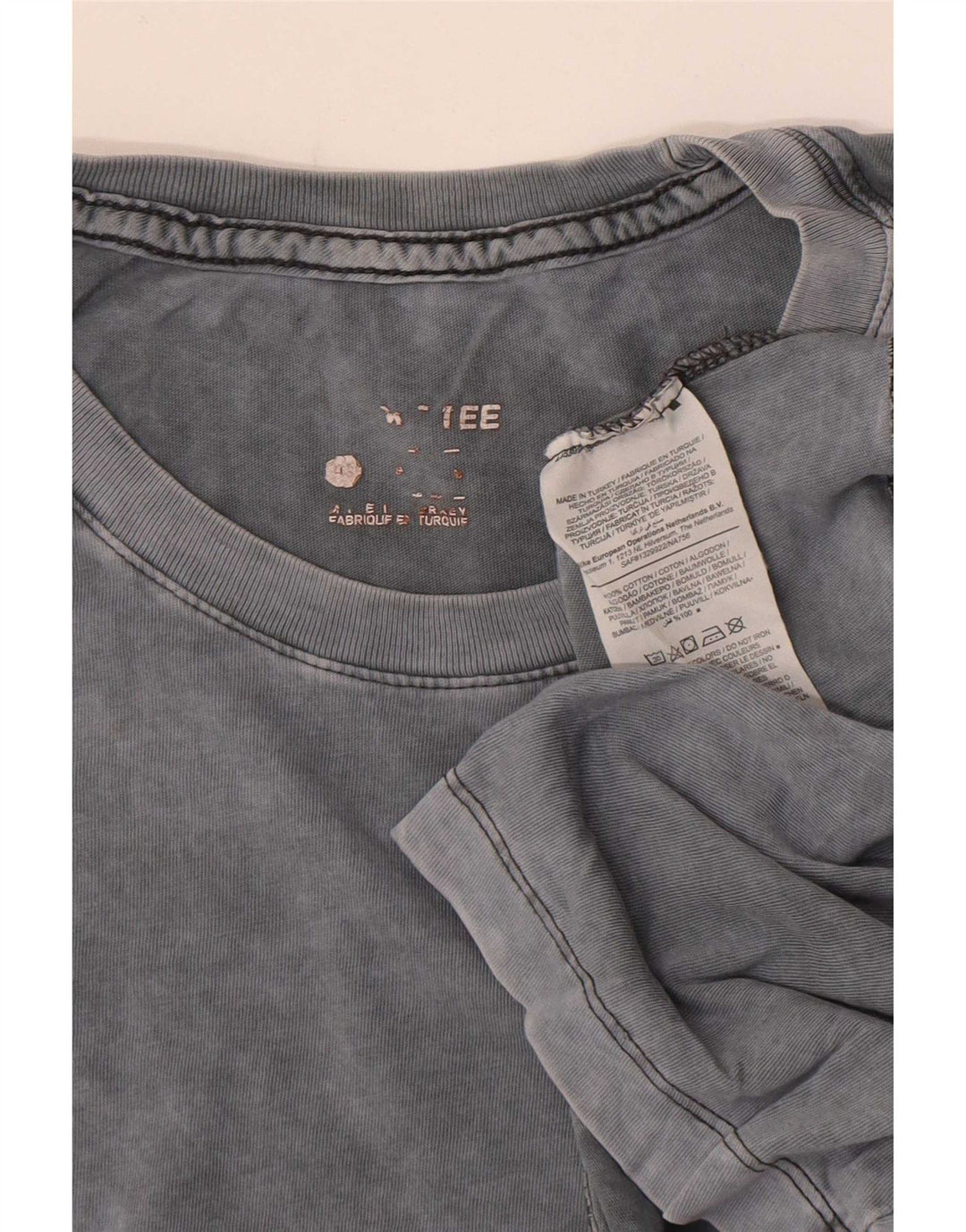 T-shirt da uomo Nike Top Large in cotone tie-dye grigio