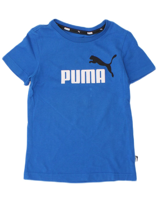 Maglietta grafica da ragazzo Puma 3-4 anni Blu