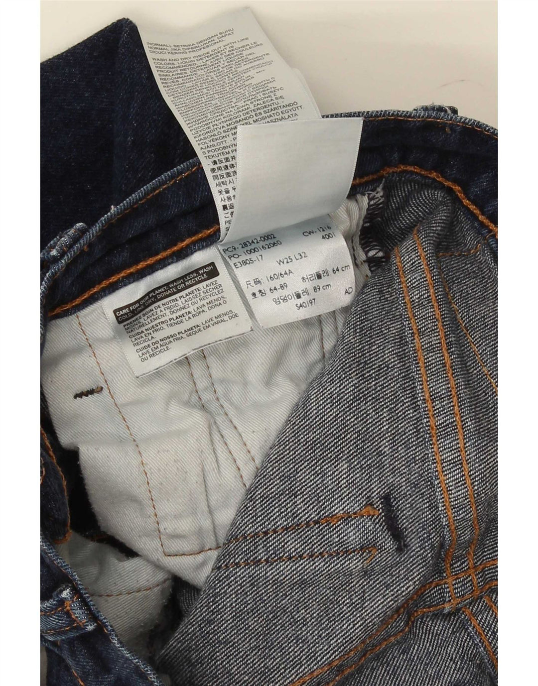 Jeans skinny da donna Levi's W25 L32 cotone blu