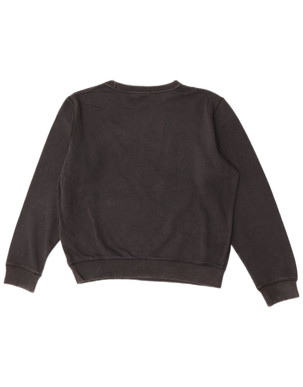 Felpa con grafica Swoosh Nike da uomo, cotone medio nero