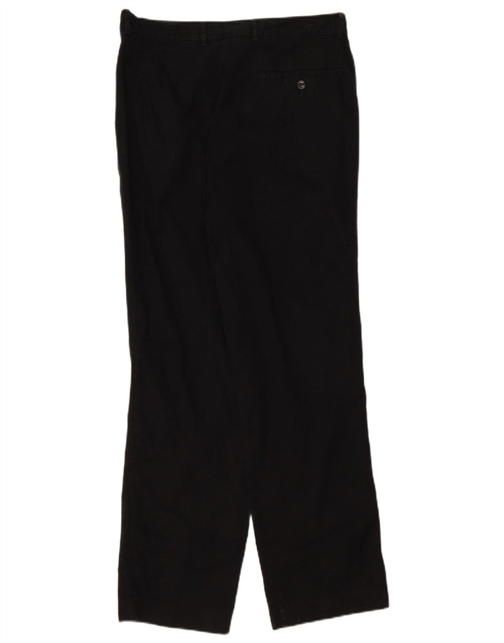 Pantaloni chino dritti da uomo Marks & Spencer W34 L33 cotone nero