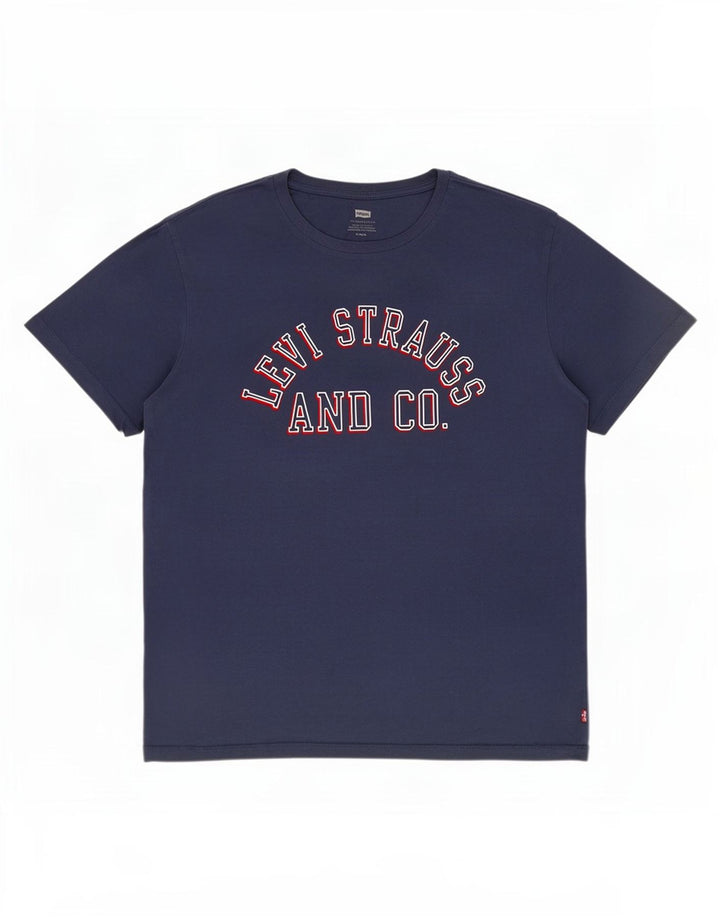 T-shirt grafica da uomo Levi's Top in cotone blu navy medio