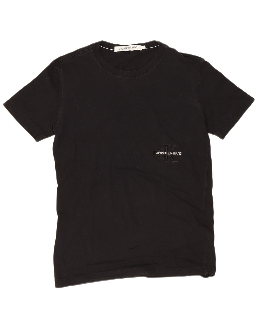 CALVIN KLEIN JEANS T-shirt grafica da uomo Top piccola in cotone nero