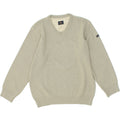 PETER & PAUL Womens V-Neck Jumper Sweater UK 16 Large Beige Wool Vintage Peter & Paul and Second-Hand Peter & Paul from Messina Hembry 
