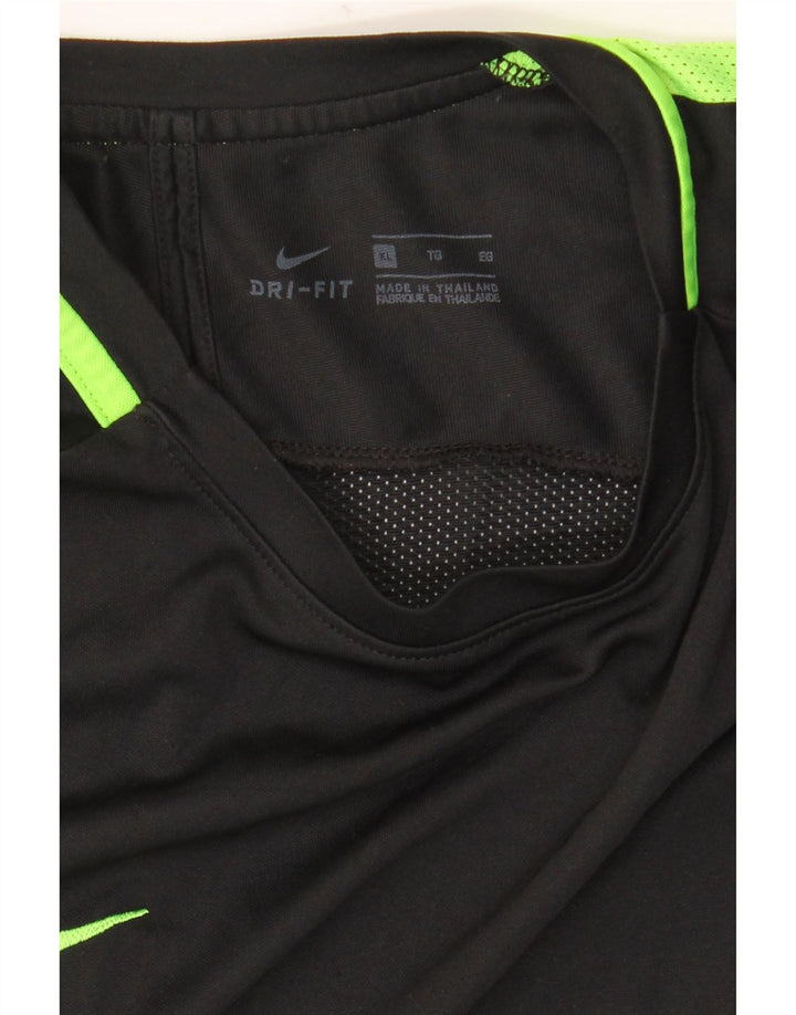 T-shirt Nike Dri Fit da uomo XL nera a blocchi di colore