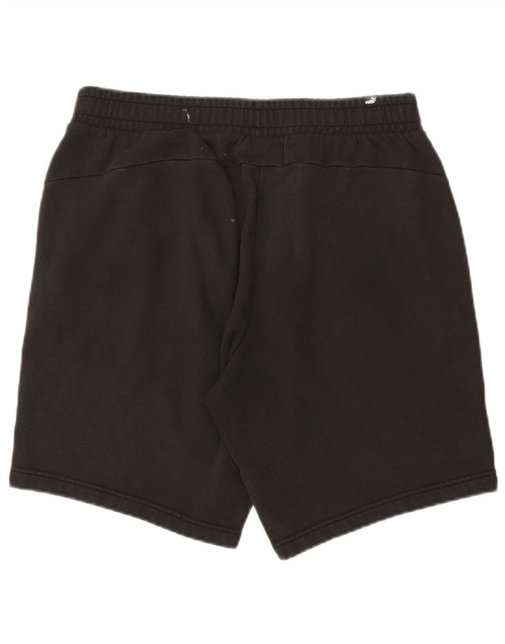 Pantaloncini sportivi da uomo Puma grandi in cotone nero