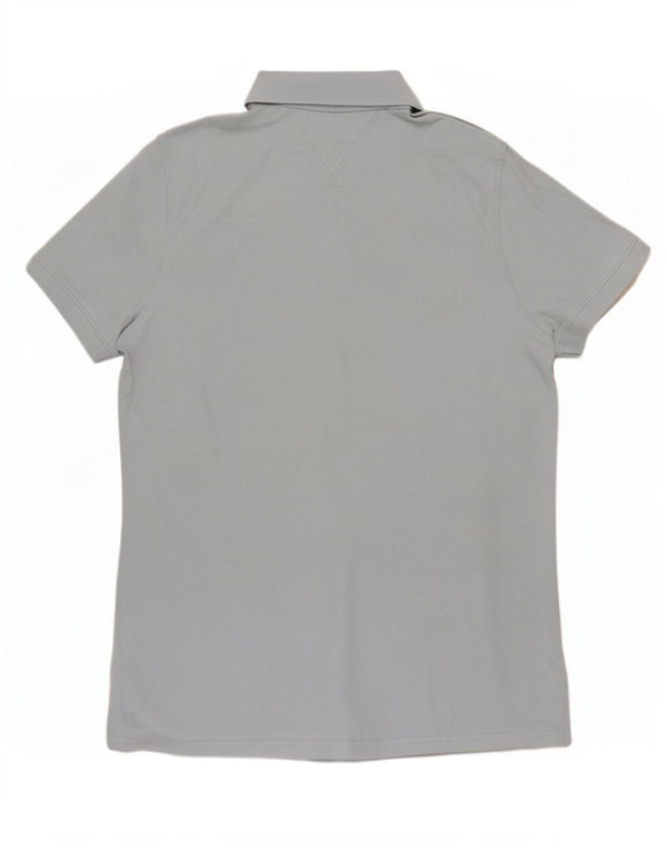 Polo da uomo Tommy Hilfiger grande in cotone blu