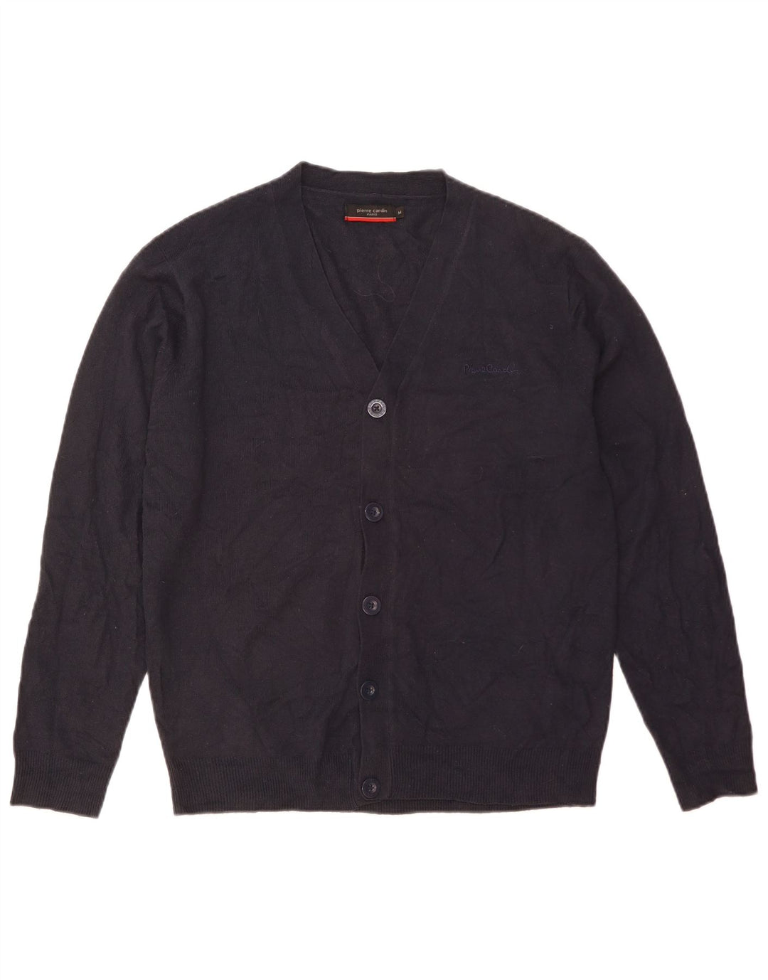 Maglione cardigan da uomo Pierre Cardin medio blu navy acrilico