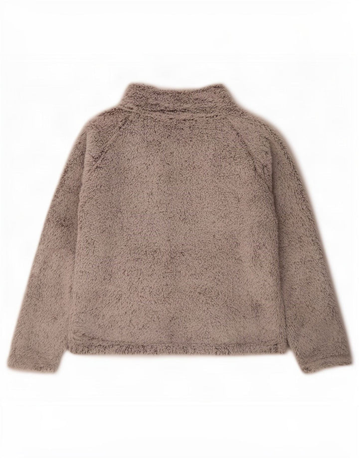Maglione oversize in pile da donna John Lewis UK 10 Small Grigio Poliestere