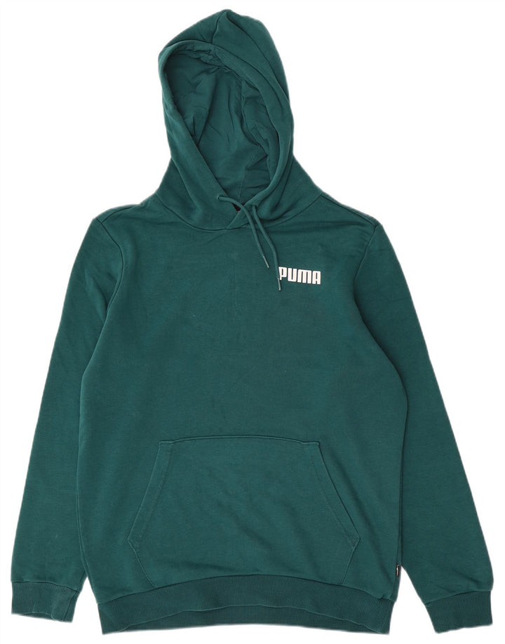 Felpa con cappuccio da uomo Puma Small verde