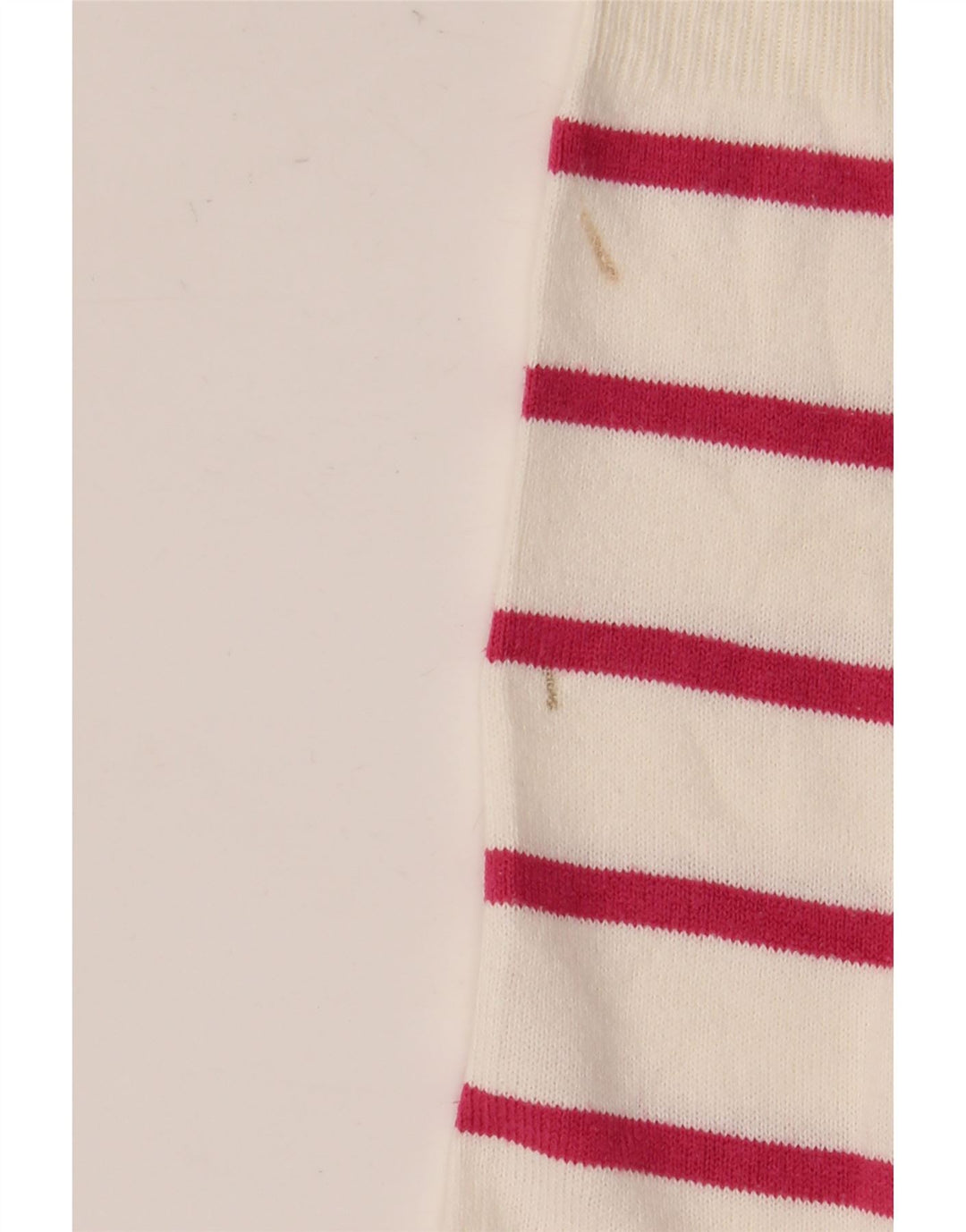 Maglione maglione girocollo da donna Marks & Spencer UK 10 piccolo a righe bianche