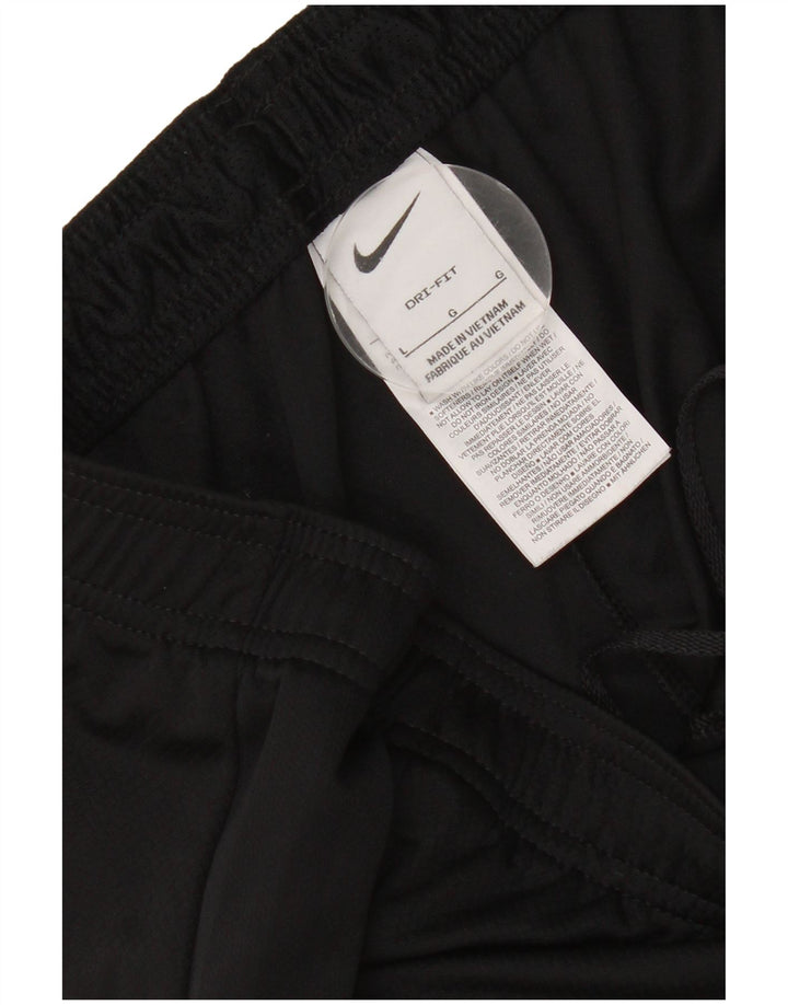Pantaloncini sportivi Nike Dri Fit da uomo, grandi, in poliestere color block nero
