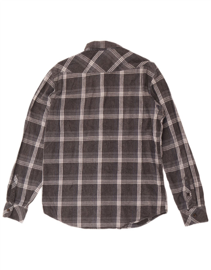 Camicia da uomo in flanella Billabong, cotone scozzese grande grigio