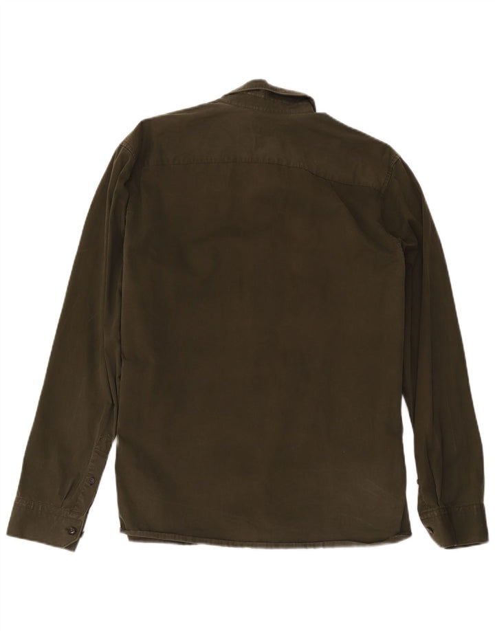 Camicia da uomo Ted Baker taglia 5 XL cotone kaki