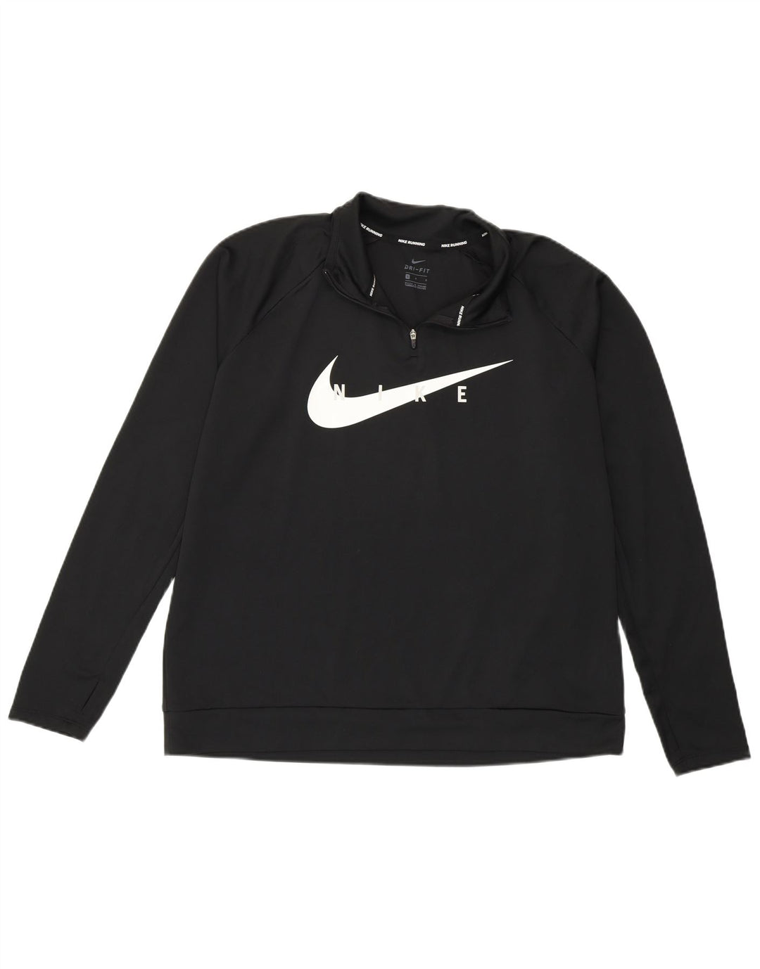 Top da tuta Nike Dri Fit Graphic Pullover da donna UK 16 Large Nero