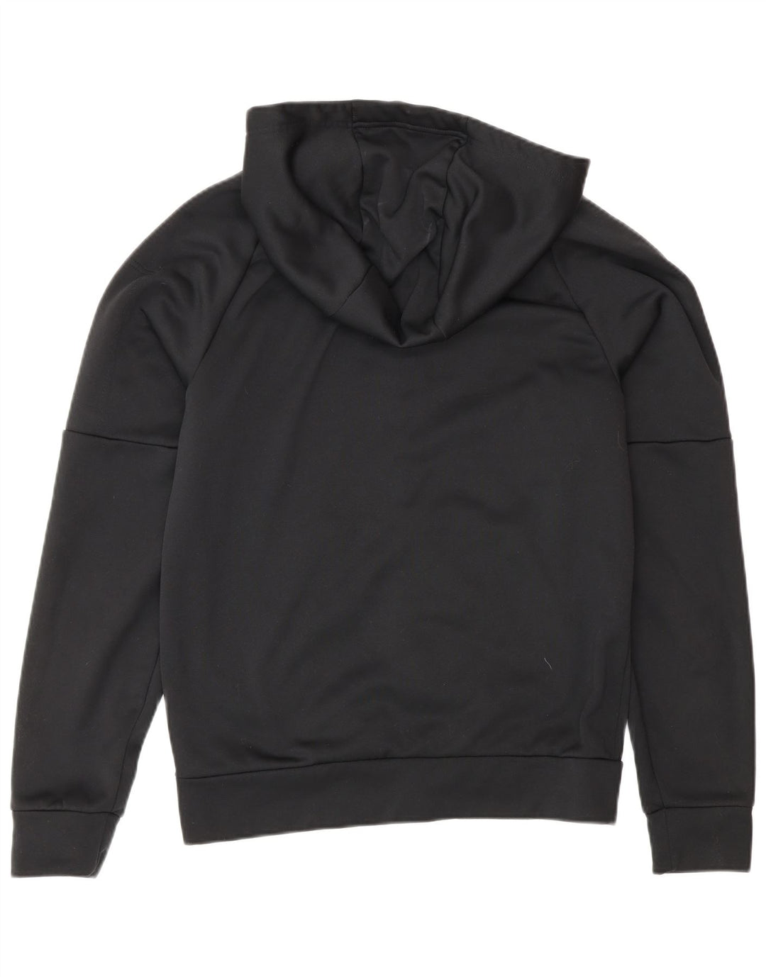 Felpa con cappuccio e zip Nike Therma-Fit da uomo, piccola, in poliestere nero