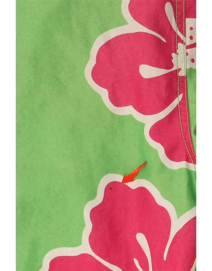 TOMMY HILFIGER Pantaloncini da bagno da uomo Piccolo poliestere floreale verde